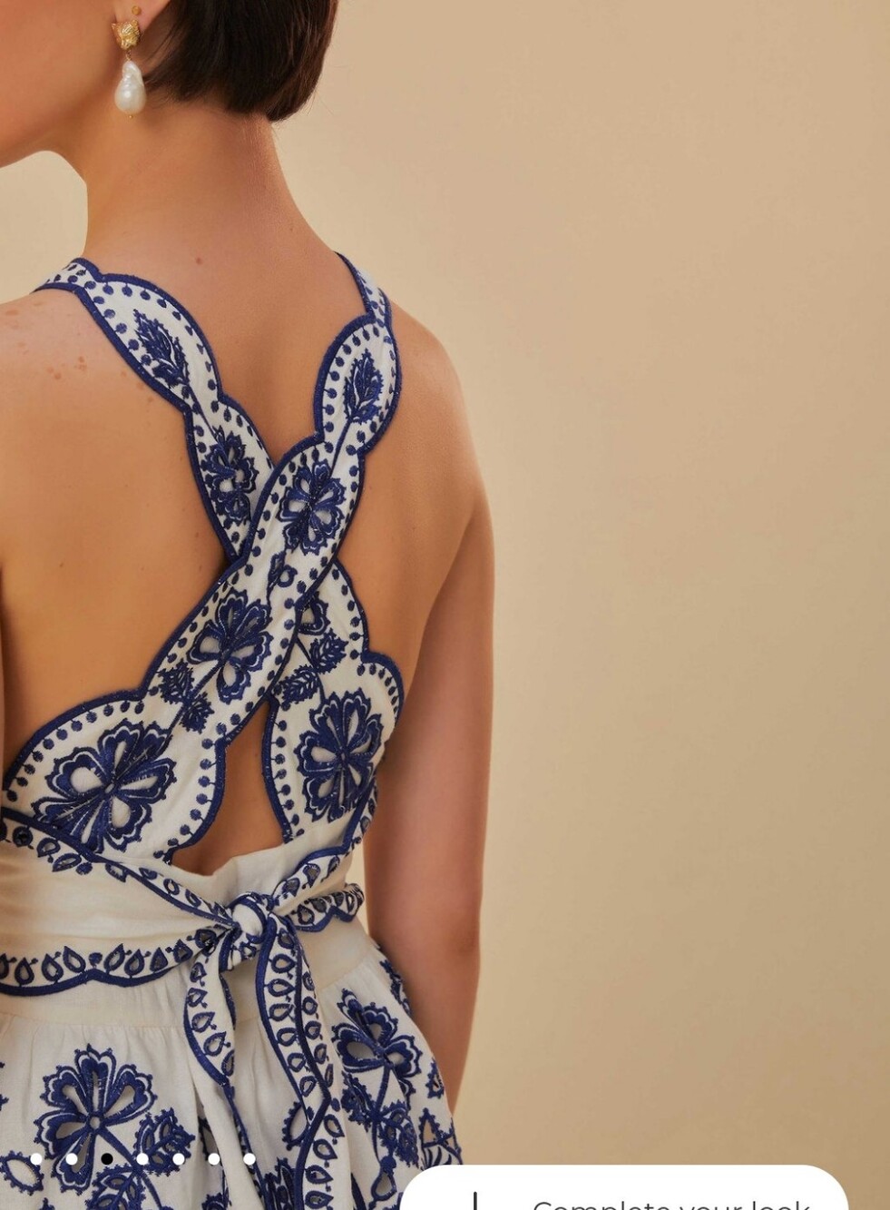 Farm Rio Off-White Richelieu Mididress - Picture 2 of 8